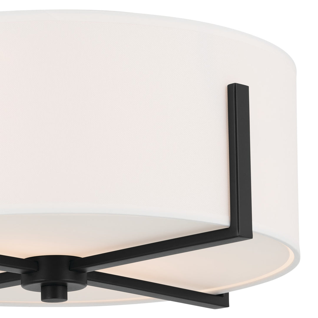 Kichler Canada - 52593BK - Two Light Flush Mount - Malen - Black