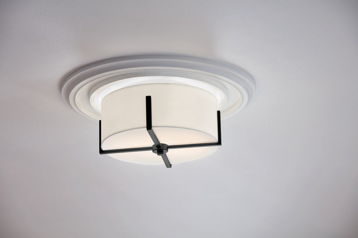 Kichler Canada - 52593BK - Two Light Flush Mount - Malen - Black