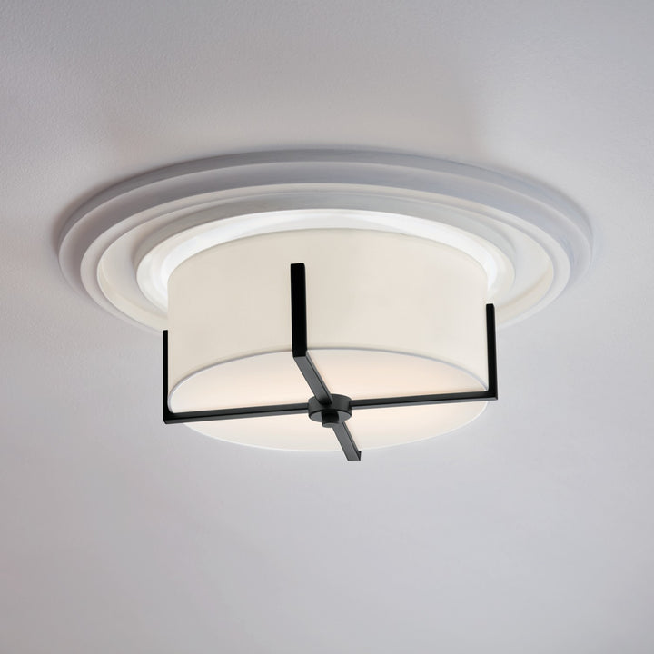 Kichler Canada - 52593BK - Two Light Flush Mount - Malen - Black