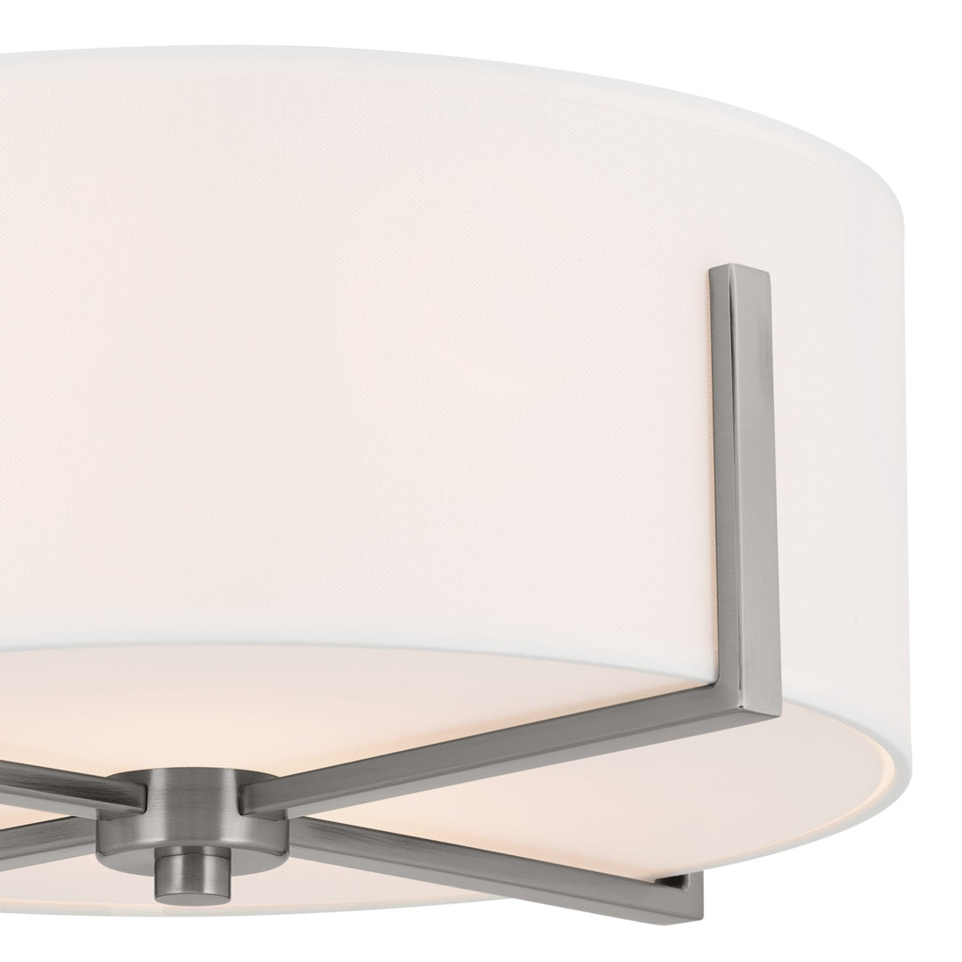 Kichler Canada - 52593CLP - Two Light Flush Mount - Malen - Classic Pewter