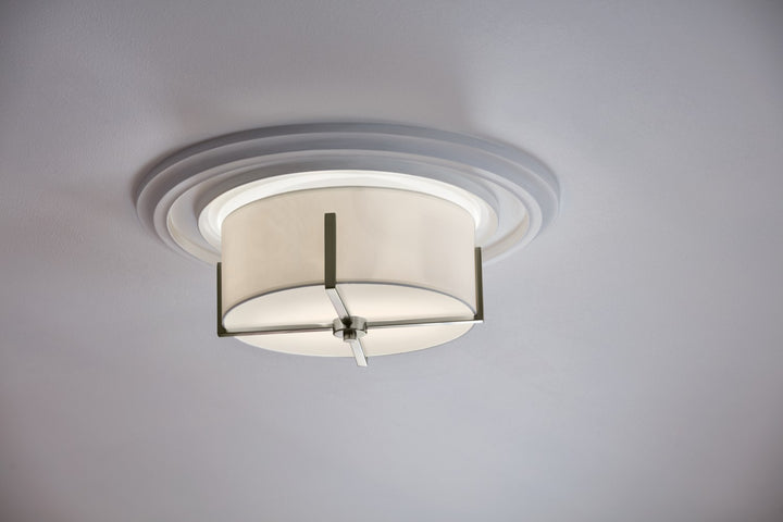 Kichler Canada - 52593CLP - Two Light Flush Mount - Malen - Classic Pewter