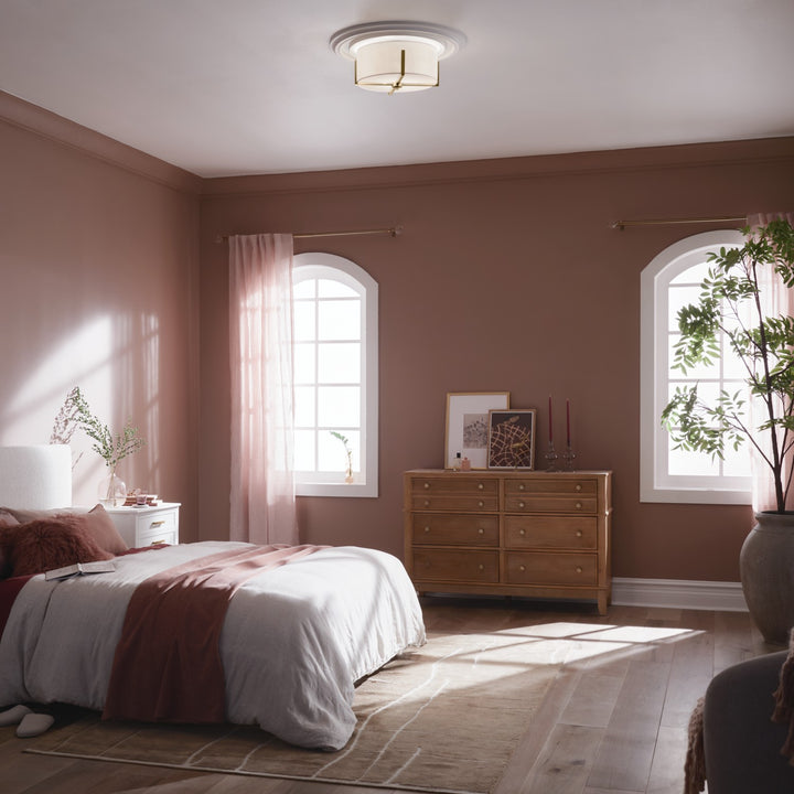 Kichler Canada - 52593CPZ - Two Light Flush Mount - Malen - Champagne Bronze