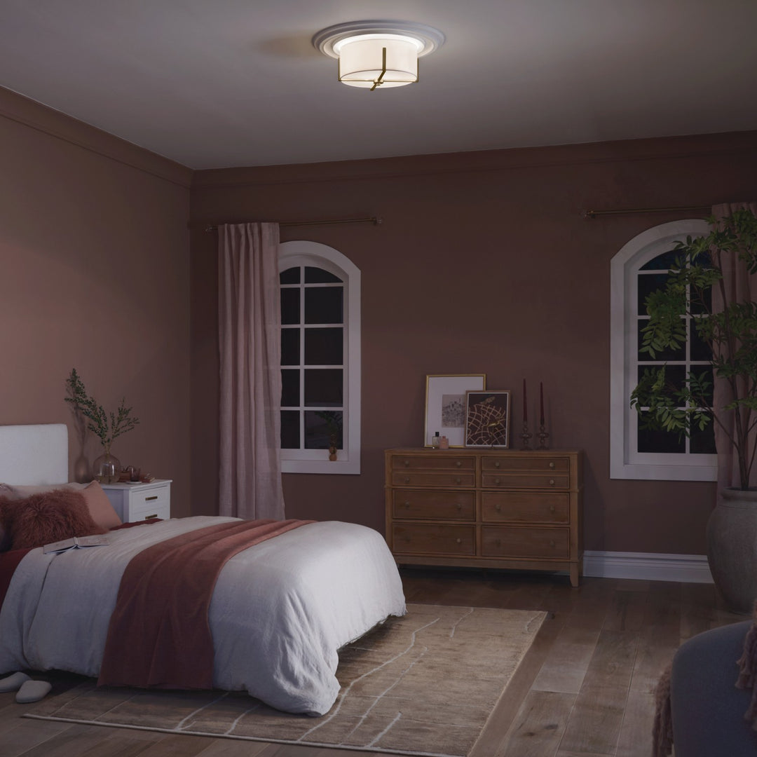 Kichler Canada - 52593CPZ - Two Light Flush Mount - Malen - Champagne Bronze