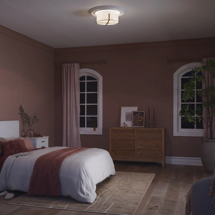 Kichler Canada - 52593CPZ - Two Light Flush Mount - Malen - Champagne Bronze