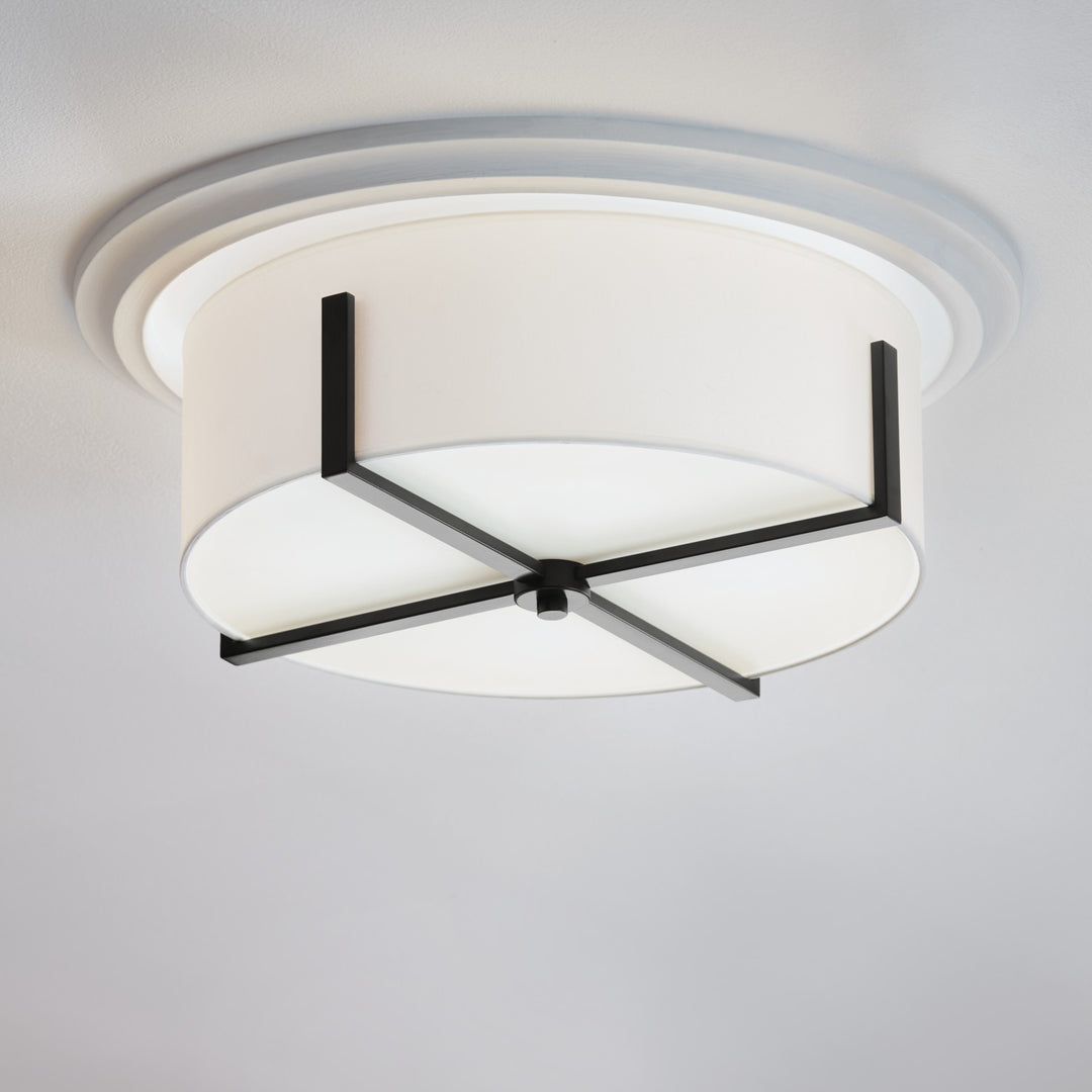 Kichler Canada - 52594BK - Four Light Flush Mount - Malen - Black