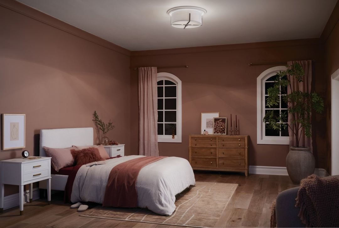 Kichler Canada - 52594CLP - Four Light Flush Mount - Malen - Classic Pewter