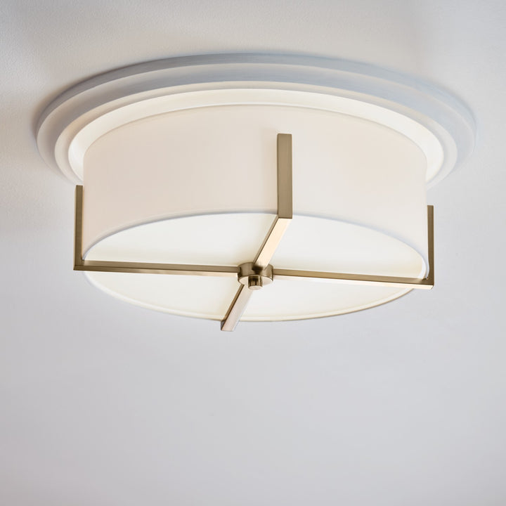 Kichler Canada - 52594CPZ - Four Light Flush Mount - Malen - Champagne Bronze