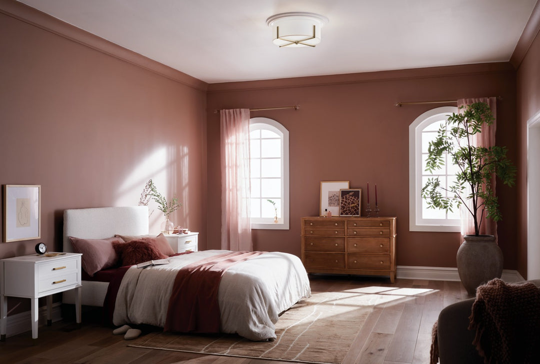 Kichler Canada - 52594CPZ - Four Light Flush Mount - Malen - Champagne Bronze
