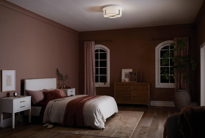 Kichler Canada - 52594CPZ - Four Light Flush Mount - Malen - Champagne Bronze