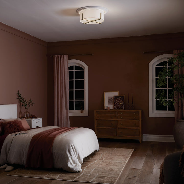 Kichler Canada - 52594CPZ - Four Light Flush Mount - Malen - Champagne Bronze