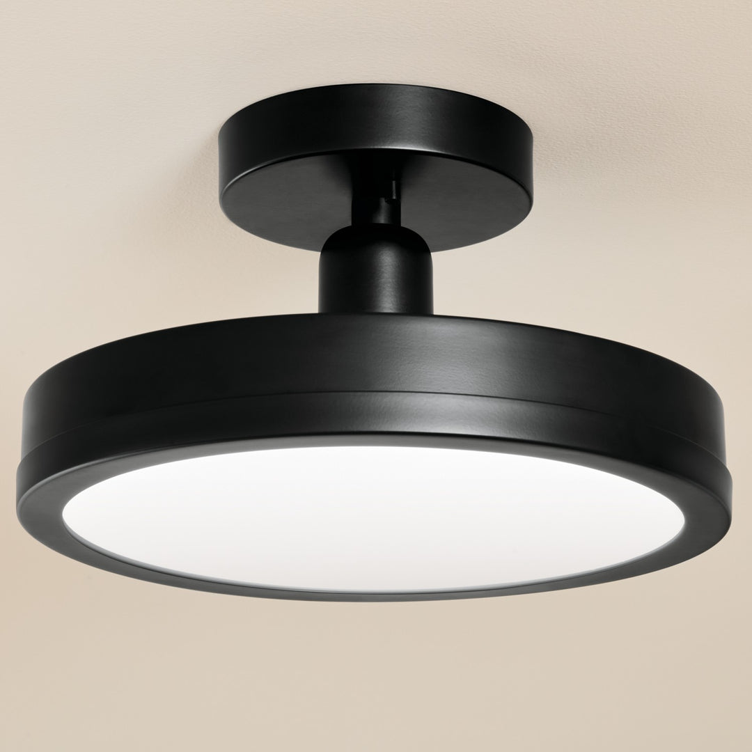 Kichler Canada - 52589BK - LED Semi Flush Mount - Riu - Black