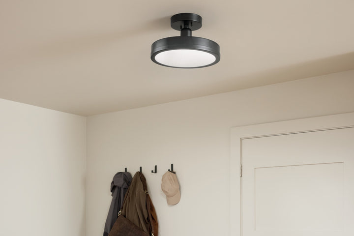 Kichler Canada - 52589BK - LED Semi Flush Mount - Riu - Black
