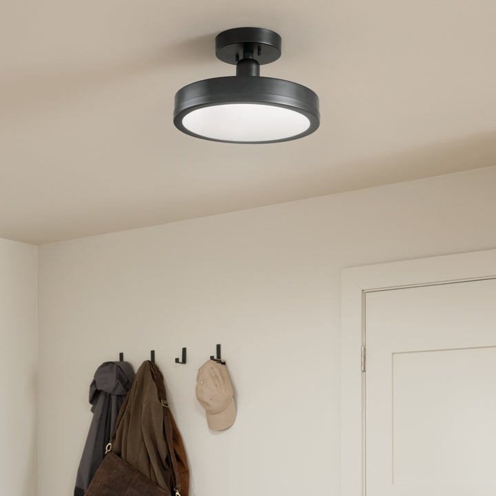 Kichler Canada - 52589BK - LED Semi Flush Mount - Riu - Black