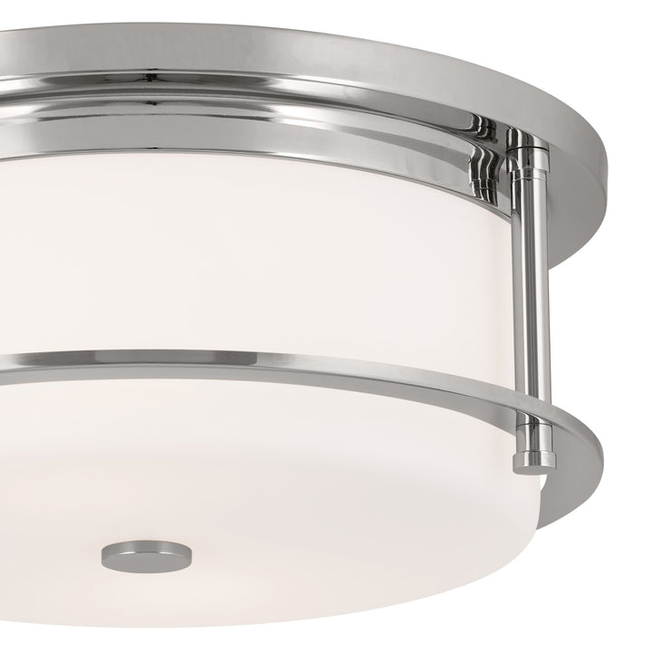 Kichler Canada - 52595PN - Two Light Flush Mount - Brit - Polished Nickel
