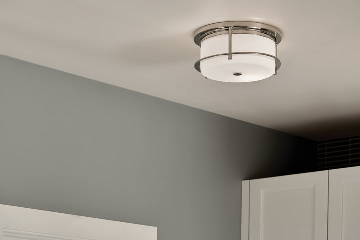 Kichler Canada - 52595PN - Two Light Flush Mount - Brit - Polished Nickel