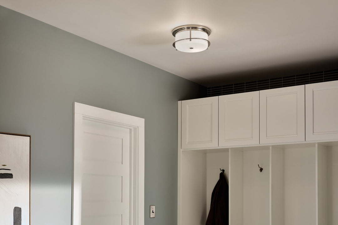 Kichler Canada - 52595PN - Two Light Flush Mount - Brit - Polished Nickel