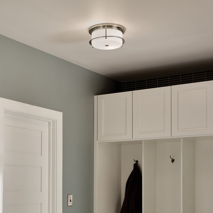 Kichler Canada - 52595PN - Two Light Flush Mount - Brit - Polished Nickel