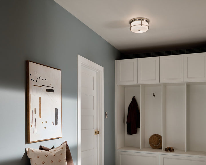 Kichler Canada - 52595PN - Two Light Flush Mount - Brit - Polished Nickel