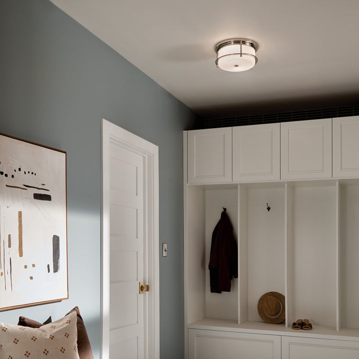 Kichler Canada - 52595PN - Two Light Flush Mount - Brit - Polished Nickel