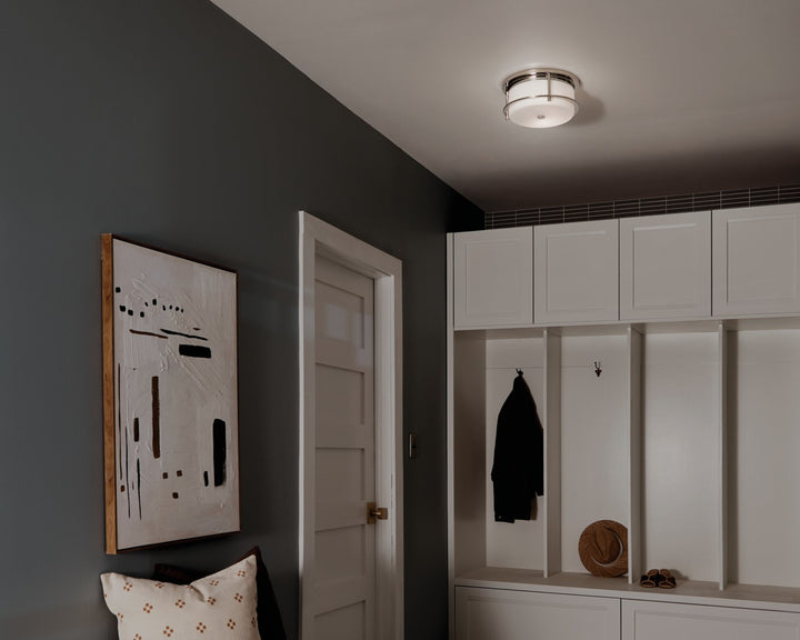 Kichler Canada - 52595PN - Two Light Flush Mount - Brit - Polished Nickel