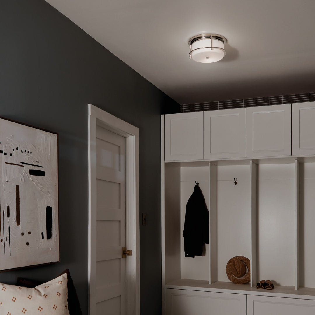 Kichler Canada - 52595PN - Two Light Flush Mount - Brit - Polished Nickel