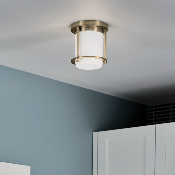 Kichler Canada - 52596CPZ - One Light Flush Mount - Brit - Champagne Bronze