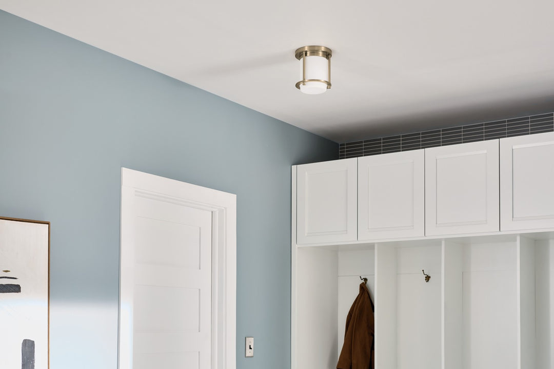 Kichler Canada - 52596CPZ - One Light Flush Mount - Brit - Champagne Bronze
