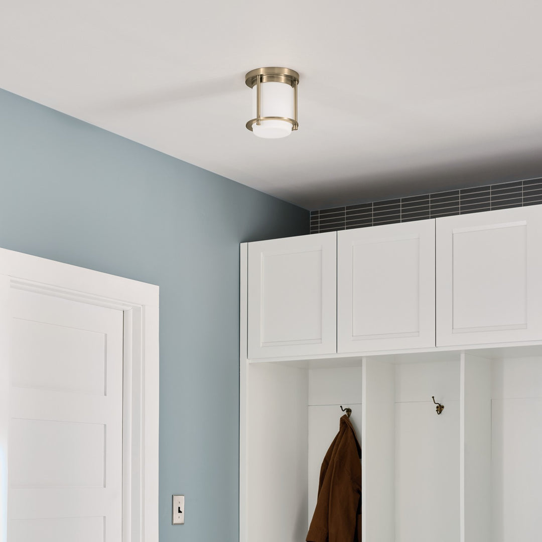 Kichler Canada - 52596CPZ - One Light Flush Mount - Brit - Champagne Bronze
