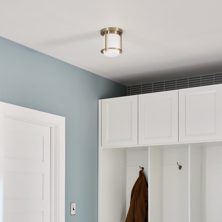 Kichler Canada - 52596CPZ - One Light Flush Mount - Brit - Champagne Bronze