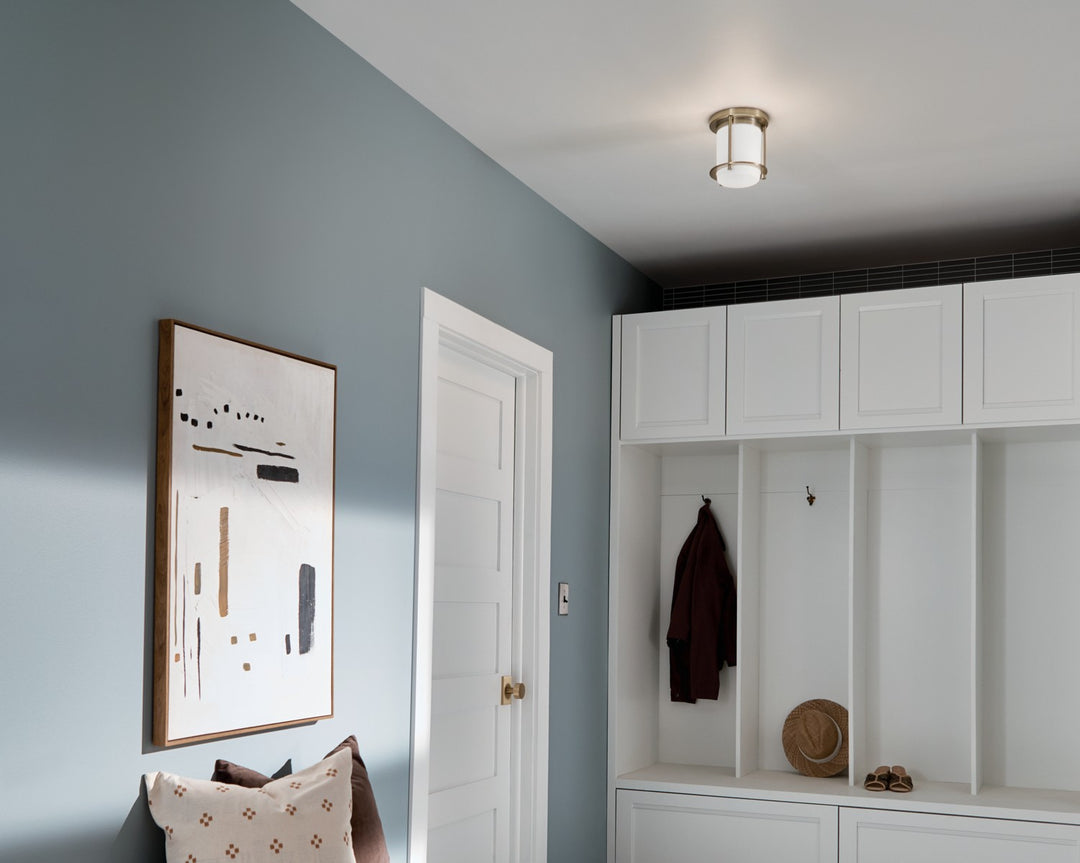 Kichler Canada - 52596CPZ - One Light Flush Mount - Brit - Champagne Bronze