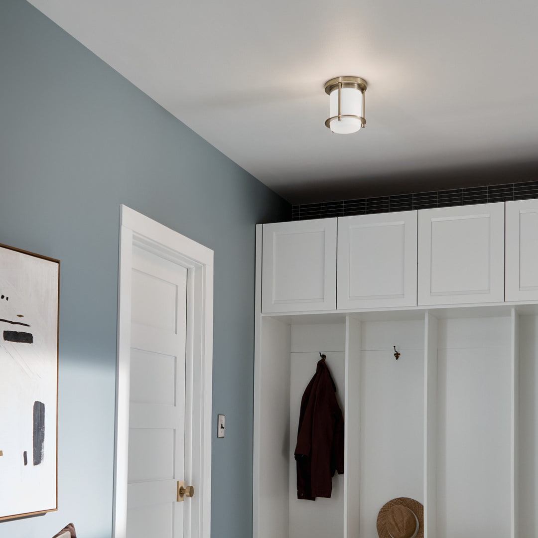 Kichler Canada - 52596CPZ - One Light Flush Mount - Brit - Champagne Bronze
