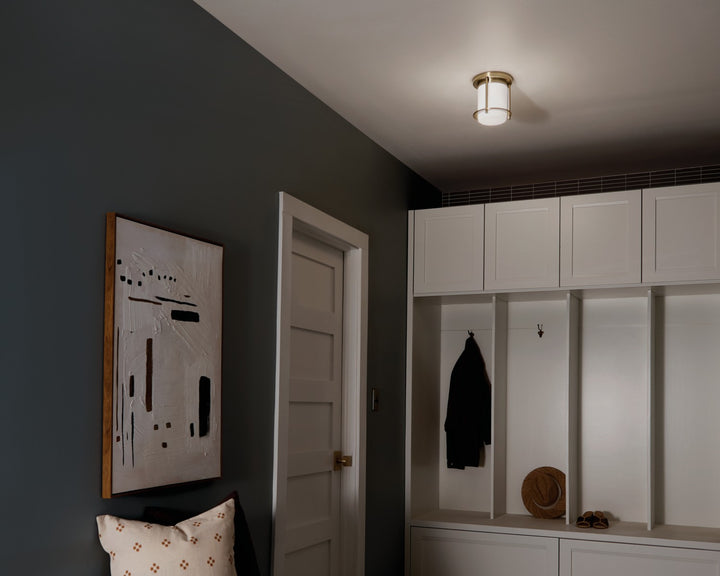 Kichler Canada - 52596CPZ - One Light Flush Mount - Brit - Champagne Bronze