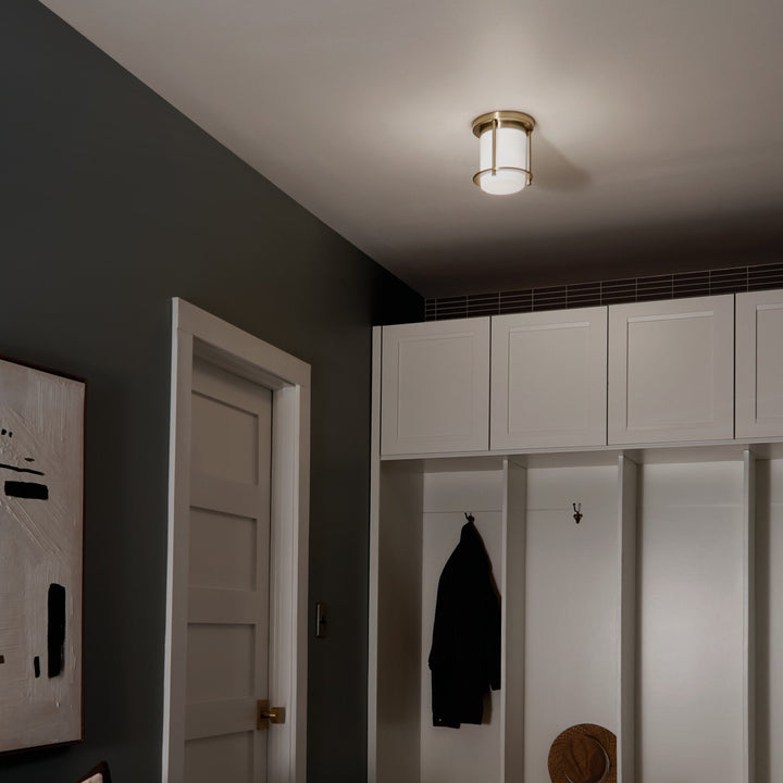 Kichler Canada - 52596CPZ - One Light Flush Mount - Brit - Champagne Bronze