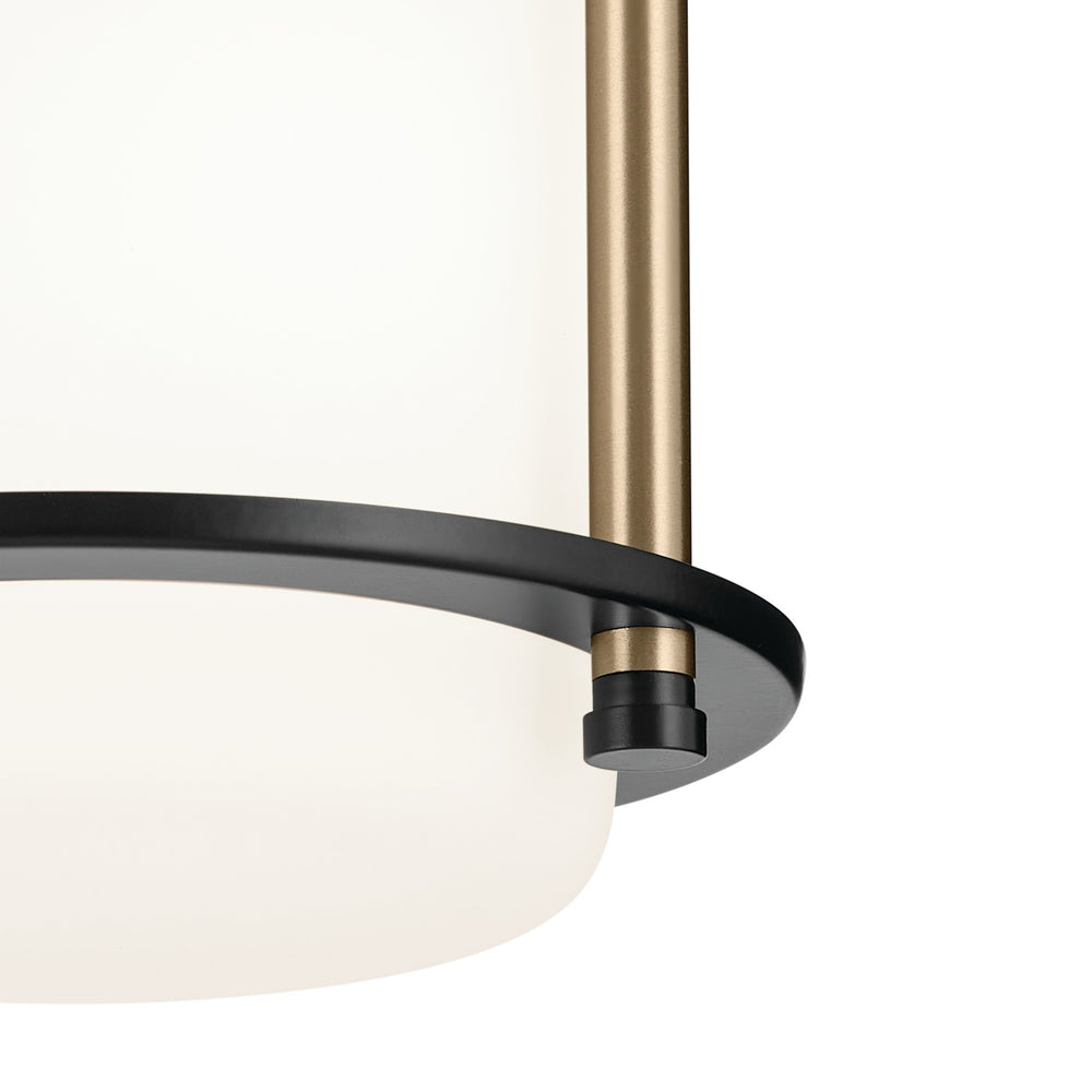 Kichler Canada - 52596BKCPZ - One Light Flush Mount - Brit - Black