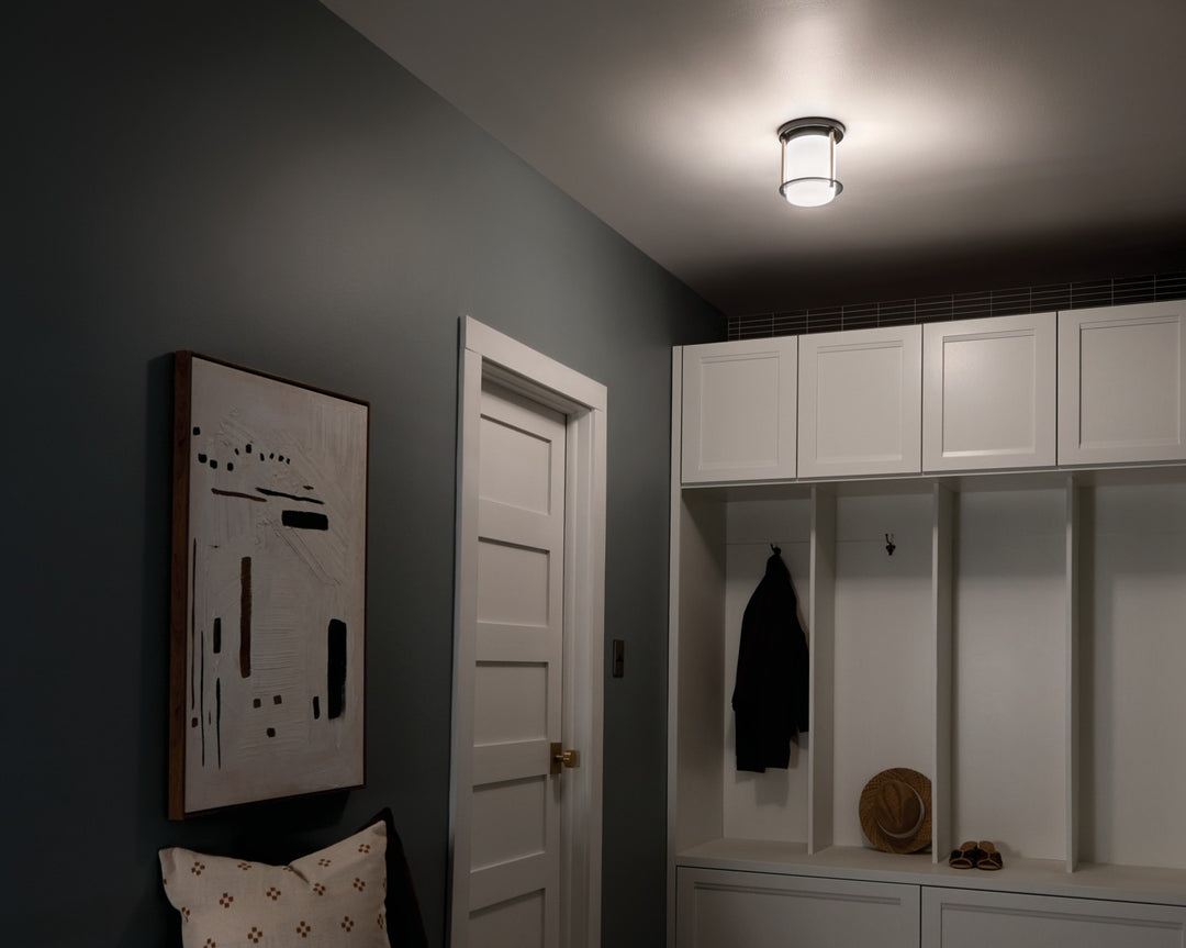 Kichler Canada - 52596BKCPZ - One Light Flush Mount - Brit - Black