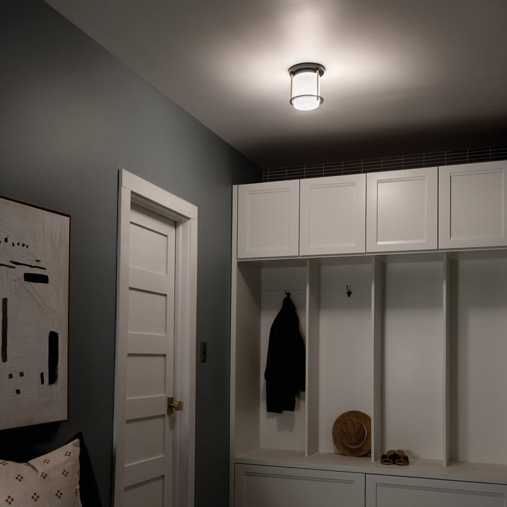 Kichler Canada - 52596BKCPZ - One Light Flush Mount - Brit - Black
