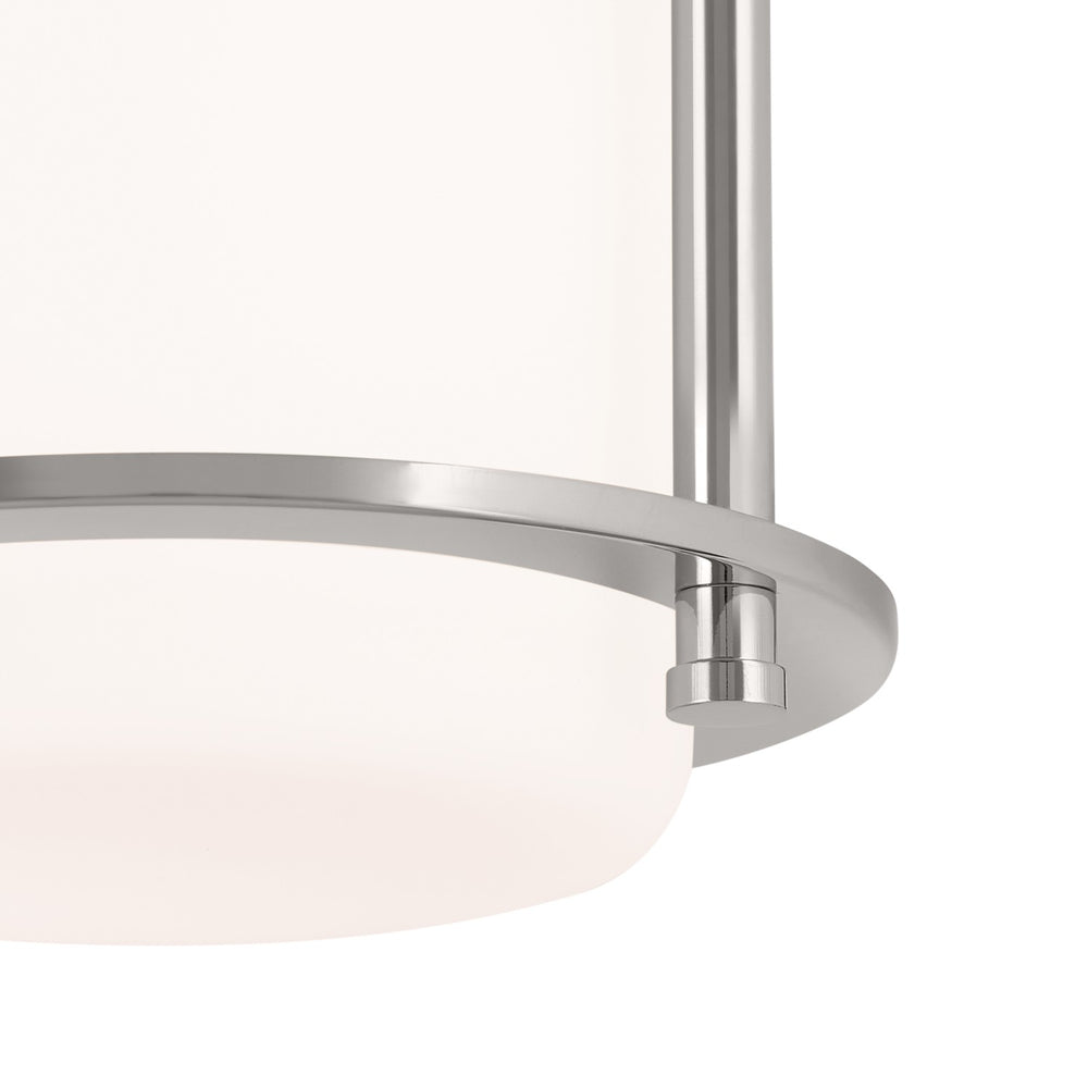 Kichler Canada - 52596PN - One Light Flush Mount - Brit - Polished Nickel