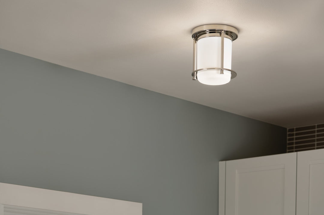 Kichler Canada - 52596PN - One Light Flush Mount - Brit - Polished Nickel