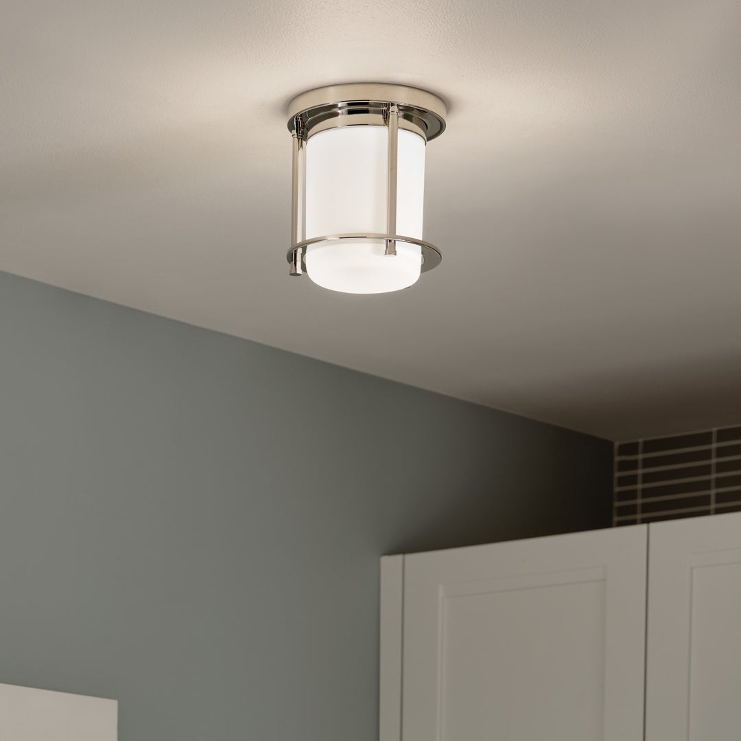 Kichler Canada - 52596PN - One Light Flush Mount - Brit - Polished Nickel