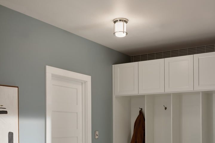 Kichler Canada - 52596PN - One Light Flush Mount - Brit - Polished Nickel