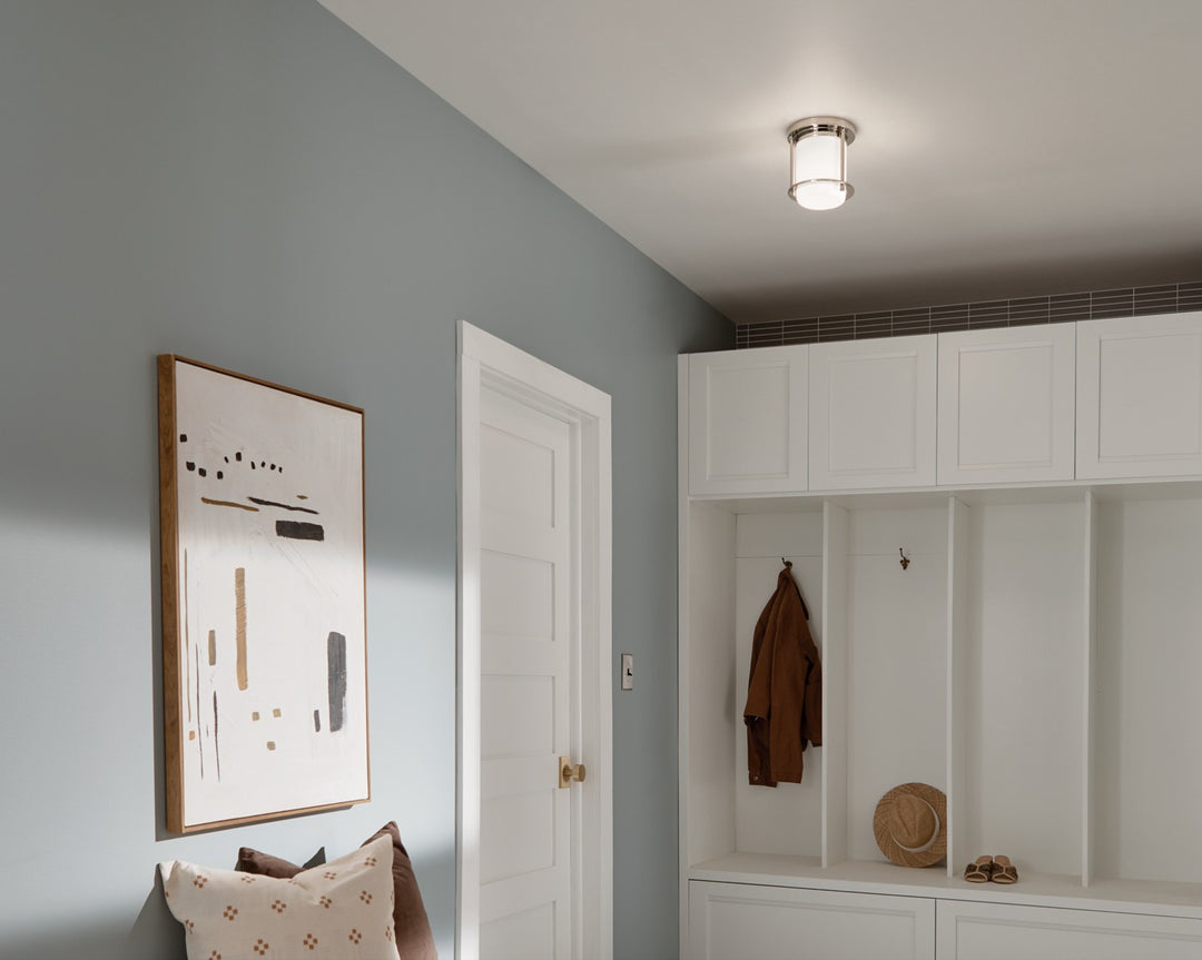 Kichler Canada - 52596PN - One Light Flush Mount - Brit - Polished Nickel
