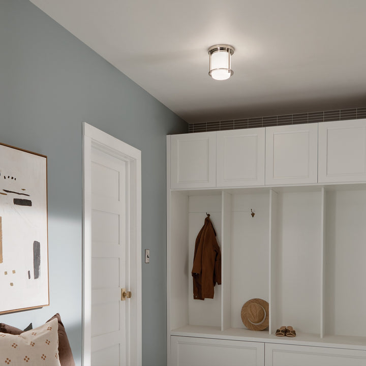 Kichler Canada - 52596PN - One Light Flush Mount - Brit - Polished Nickel