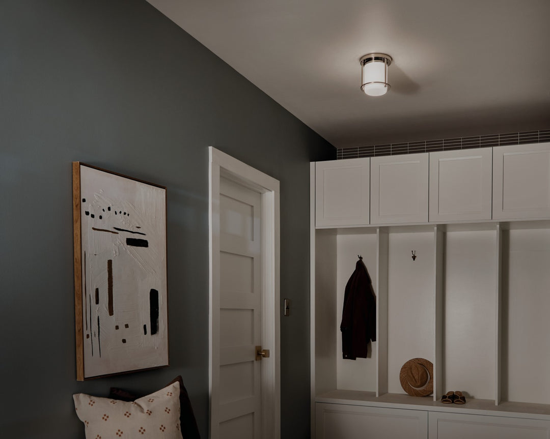 Kichler Canada - 52596PN - One Light Flush Mount - Brit - Polished Nickel
