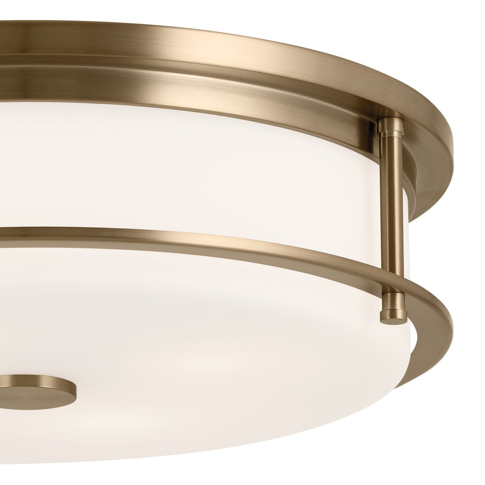 Kichler Canada - 52597CPZ - Four Light Flush Mount - Brit - Champagne Bronze