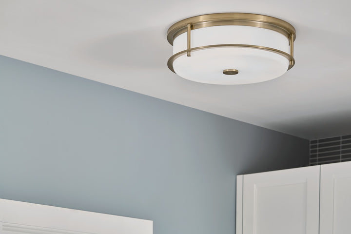 Kichler Canada - 52597CPZ - Four Light Flush Mount - Brit - Champagne Bronze