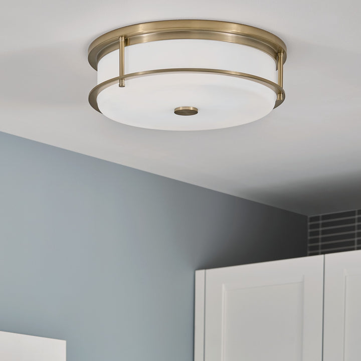 Kichler Canada - 52597CPZ - Four Light Flush Mount - Brit - Champagne Bronze