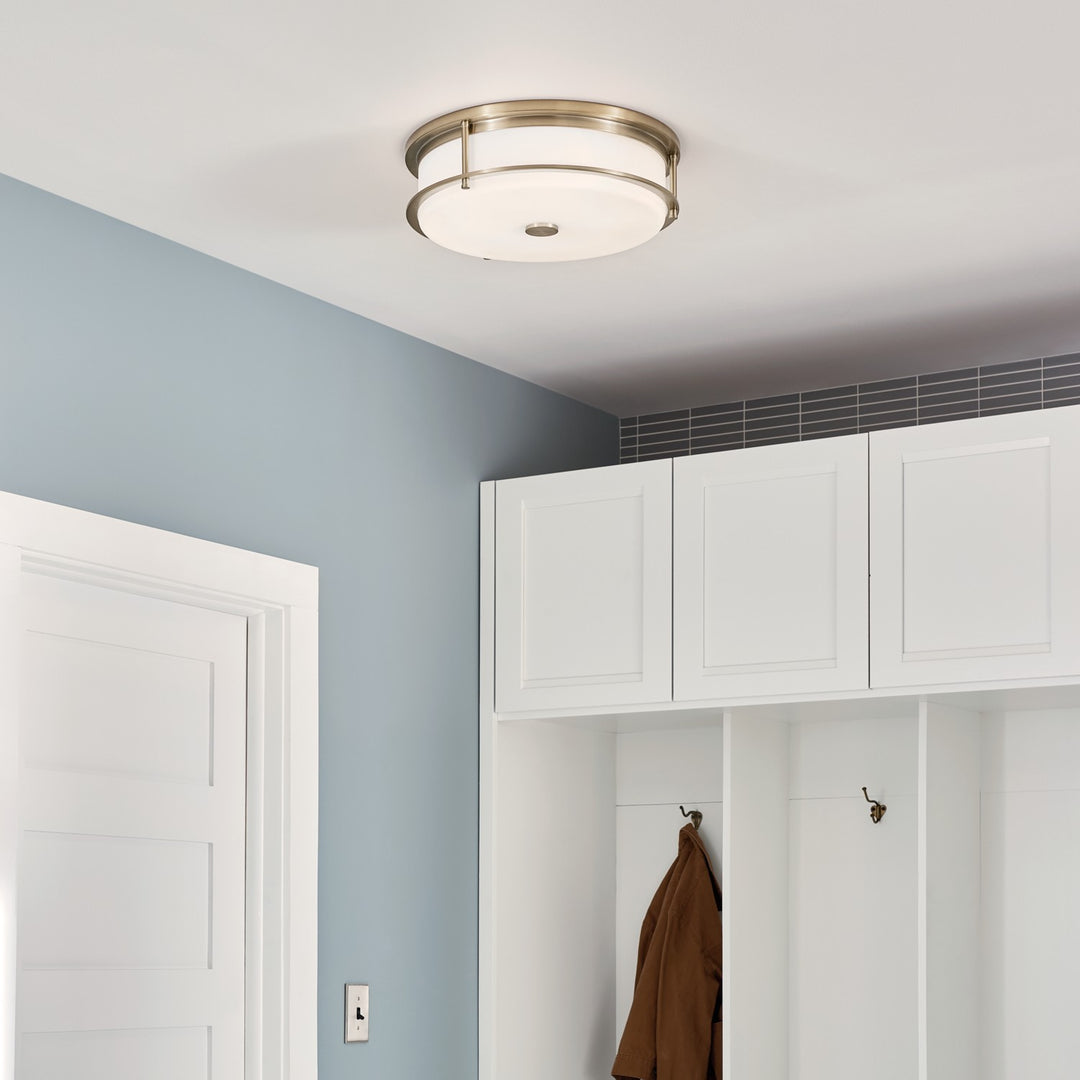 Kichler Canada - 52597CPZ - Four Light Flush Mount - Brit - Champagne Bronze