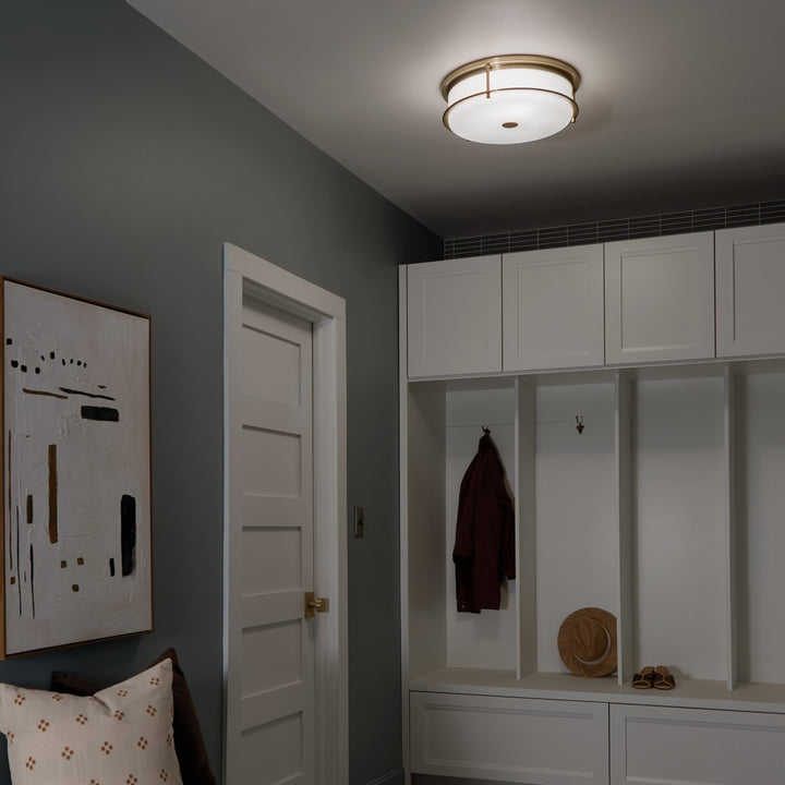 Kichler Canada - 52597CPZ - Four Light Flush Mount - Brit - Champagne Bronze