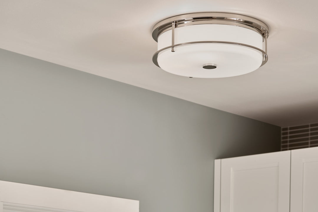 Kichler Canada - 52597PN - Four Light Flush Mount - Brit - Polished Nickel