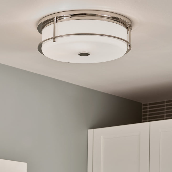 Kichler Canada - 52597PN - Four Light Flush Mount - Brit - Polished Nickel
